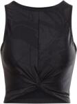 Reebok Women's Shiny Yoga Scribble Cropped Vest - Black