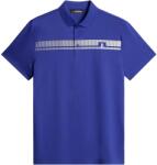 J Lindeberg Golf Блуза с яка J Lindeberg Golf Men's Short-Sleeve Performance Polo Shirt - Clematis Blue