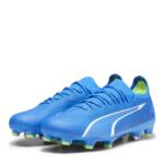 PUMA Дамски футболни бутонки Puma Ultra Ultimates. 1 Womens Firm Ground Football Boots - Blue/White