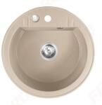 FERRO MEZZO II gránit mosogató, 1 medencés, átm. : 51 cm, bézs BEMUTATÓ (FRR-DRGM1/51SA_X)