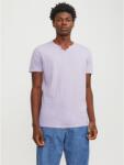 Jack and Jones Тениска Jack and Jones Men's Split Neck Regular Fit T-Shirt - Purple Rose