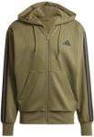 Adidas Мъжки суичър Adidas Essentials Fleece 3-Stripes Full-Zip Hoodie Mens - Olive Strata