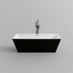 Water Fun CUBE szabadon álló fürdőkád, fekete-fehér, 170x75x58 cm (CUB-170B) - zuhanykabinpont