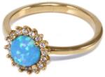 Ékszershop Opál és cirkónia köves arany gyűrű (1247323)