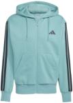 Adidas Мъжки суичър Adidas Essentials Fleece 3-Stripes Full-Zip Hoodie Mens - Powder Teal