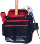 E-Value szerszámos övtáska - fekete és piros - EDK-4D RD