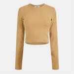 JJXX Къса блуза JJXX Women's Feline Long-Sleeve Crop Top - Incense