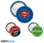 Abysse Dc Comics - Kitűző csomag - Superman (logó, kriptonit) (ABYACC593)