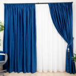 Hiko Draperie Hiko Comfy catifea albastru royal, cu rejansa, 1 bucata (100005201)