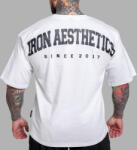 Iron Aesthetics Oversize póló Iron Aesthetics College, fehér: 2XL Fehér