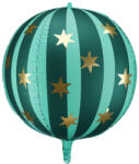  Foil balloon Starry ball, 75 cm, green (FB243-012)