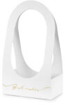  Flowerbox Best Wishes, 21, 6 x 11, 7 x 38, 5 cm, fehér (PDK1-008)