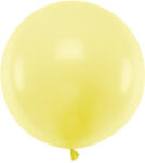  Kerek léggömb 60cm, pasztell világos sárga (OLBOM-084J)