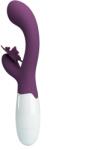 Pretty Love Vibrator Iepuras Butterfly Kiss, 30 Moduri Vibratii, Silicon, Mov, 19.9 cm Vibrator