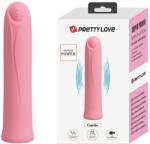 Pretty Love Mini Vibrator Curtis, 12 Moduri Vibratii, Silicon, USB, Roz, 10.3 cm Vibrator