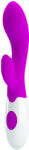 Pretty Love Vibrator Rabbit Brighty, 30 Moduri Vibratii, Silicon, USB, Fuchsia, 20 cm Vibrator