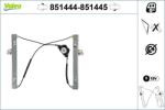 VALEO Mecanism actionare geam VALEO 851444 (851444) - automobilus