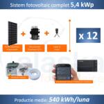 SG SOLAR Sistem fotovoltaic ONGRID 5, 4 kWp - ENPHASE (SGS- ENPHASE54)