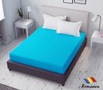  Cearceaf de pat turcoaz cu elastic Evostar bumbac100% ranforce /90x200 cm dimensiune standard