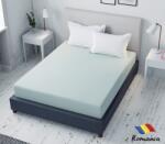  Cearceaf de pat verde cu elastic Evostar bumbac100% ranforce /90x200 cm dimensiune standard