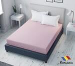  Cearceaf de pat roz cu elastic Evostar bumbac100% ranforce /90x200 cm dimensiune standard