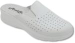 MediSab Saboti medicali anatomici ultra lejeri, piele naturala, culoare alb cu elastic, Unisex 41