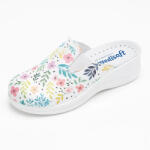 MediSab Saboti medicali anatomici , ultralejeri, piele naturala , imprimeu floral , dama , ST229 36