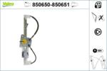 VALEO Mecanism actionare geam VALEO 850650 (850650)