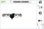 VALEO Mecanism actionare geam VALEO 850988 (850988)