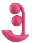 HoneyPlayBox HoneyPlayBox Melody Senzor de Presiune, Controlat prin Aplicație, Vibrator cu Bile Duble pentru Clitoris și Punctul G, Magenta Vibrator