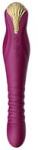 ZALO King Vibrator cu Thrust și Vibrații Velvet Purple Vibrator
