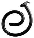 Ouch! Ass Snake Dildo Negru 100 cm