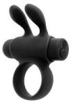 Dildos Assorted S Pleasures Premium Line Rabbit Ring Reîncărcabil Negru Inel pentru penis