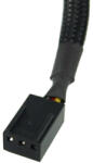  Phobya Y-kábel 3Pin Molex 4x 3Pin Molex 60cm - Fekete /81038/