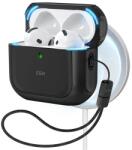 ESR ORBIT HALOLOCK carcasă din plastic (rezistentă la șocuri, curea, MagSafe) BLACK Apple AirPods 4 GP-171644 (GP-171644)