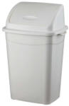 PLANET Szemetes kuka billenő fedéllel műanyag 4 literes fehér UP114-001 (UP114-001) - officefirst