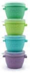 Melii Set 4 recipiente Melii Snap&Go, 177 ml
