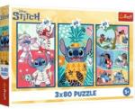 Trefl Stitch világa 3x80 db-os (34885)