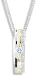 Modesi Bicolor colier de argint cu zircon M46025
