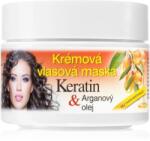 Bione Cosmetics Keratin + Argan regeneráló maszk hajra 260 ml