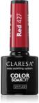 Claresa SoakOff UV/LED Color Fun Fair lac de unghii sub forma de gel culoare Red 427 5 g