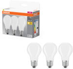 OSRAM E27 LED 11W, 1521 lm, 2700 K, melegfehér, opál üveg-100 W normál izzó helyett, 3 darabos - Base Classic A (4058075592513)