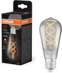 OSRAM E27 LED 4W, 140 lm, 1800 K, candlelight, füstszínű üveg-15 W izzó helyett - Vintage 1906 Classic Edison Smoke filament (4099854091315)