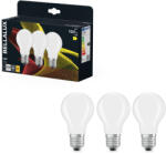 Bellalux E27 LED, 11W, 1521 lm, 2700 K, melegfehér, opál üveg-100 W normál izzó helyett, 3 darabos - Classic A (4058075606432)