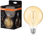 OSRAM E27 LED Vintage, 4, 9W, 470 lm, 2200 K, candlelight, dimmelhető, arany színű színű üveg-40 W izzó helyett - Vintage 1906 Classic Heart Filament G95 Gold (4058075836921)