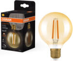 OSRAM E27 LED 7, 2W, 806 lm, 2400 K, candlelight, dimmelhető, arany színű színű üveg-60 W izzó helyett - Vintage 1906 DIM Classic Globe Gold filament (4099854137860)