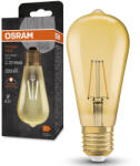 OSRAM E27 LED 2, 5W, 220 lm, 2400 K, candlelight, arany színű színű üveg-20 W izzó helyett - Vintage 1906 Classic Edison Gold filament (4099854091339)