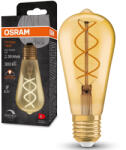 OSRAM E27 LED 4W, 300 lm, 2000 K, candlelight, dimmelhető, arany színű színű üveg-25 W izzó helyett - Vintage 1906 DIM Classic Edison Gold filament (4099854090103)