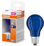 OSRAM E27 LED 2, 5W, 10 lm, 9000 K, kék üveg-5 W normál izzó helyett - Star Classic A filament (4058075434004)