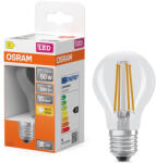 OSRAM E27 LED 5, 9W, 806 lm, 2700 K, melegfehér, áttetsző üveg-60 W normál izzó helyett - Star Classic A filament (4099854467912)